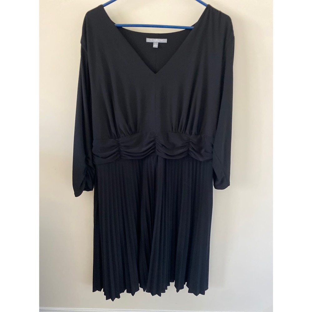Womens NY Collection Black Dress 18 EUC
